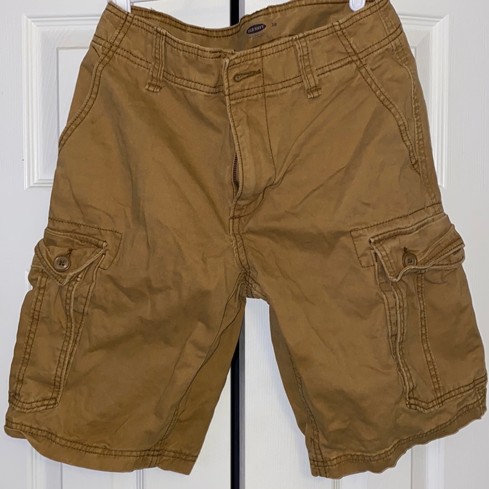 Old Navy Men’s Khaki Cargo Shorts Size 28